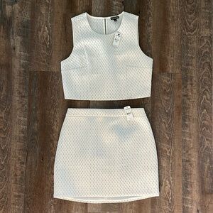 Express two piece skirt set